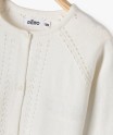 Gilet court avec détails ajourés bébé fille[MISSING]